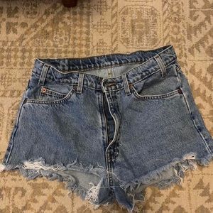 Levi’s High Waisted Jean Shorts